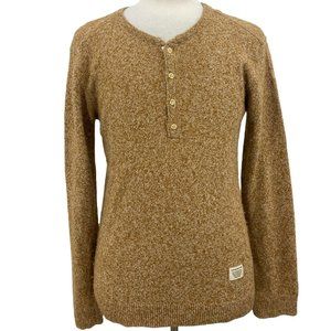 Lifetime Collective Men's Casual Warm Lightweight Tan Sweater Size Medium M